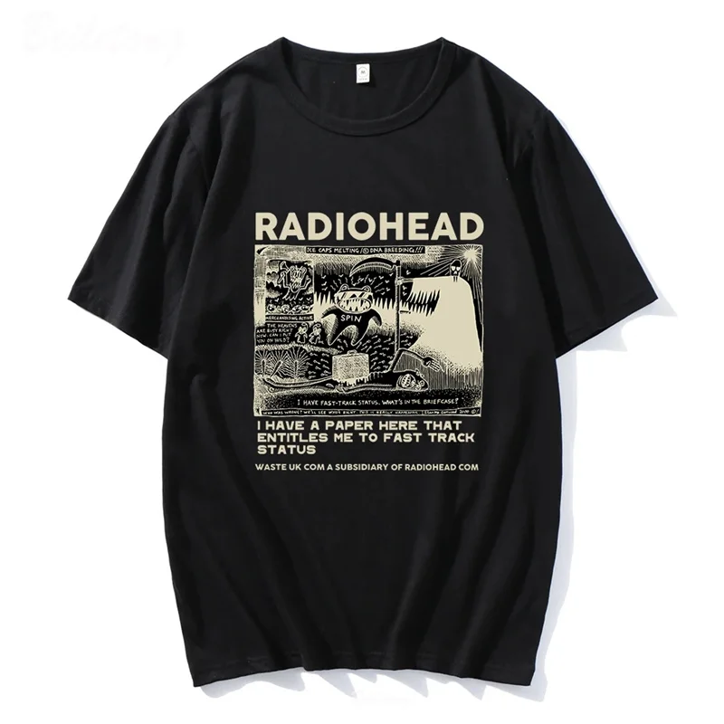 RADIOHEAD レディオヘッド 2016 Tシャツ 青 M 90年代 USA製 RADIOHEAD レディオヘッド バンドTシャツ バンT メンズ