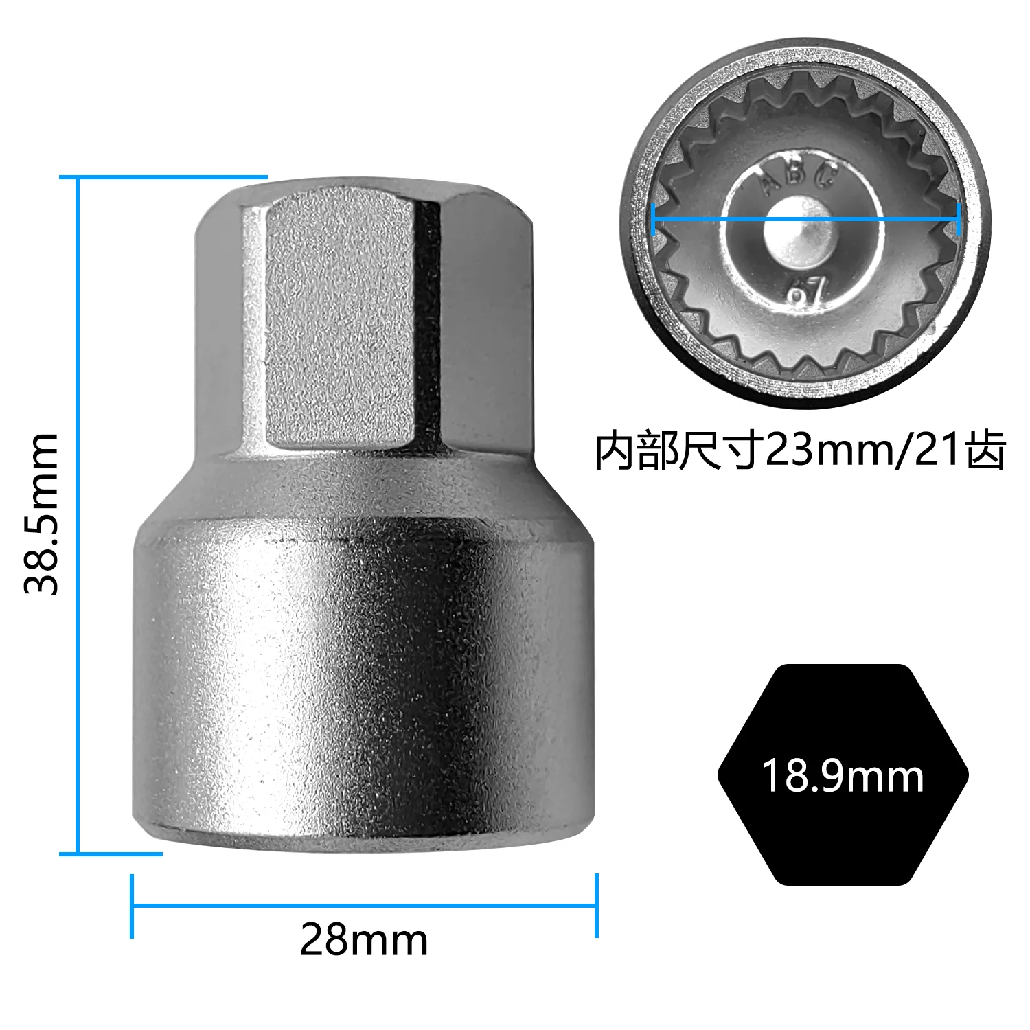 20er Pack Rad verriegelung mutter Schlüssel loch Diebstahls icherung für Porsche Cayenne Panamera Volkswagen Touareg 14pt – Detail 18