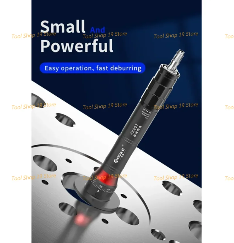 AX207 Mini Pneumatic Chamfering Machine 45 Degrees Metal Deburring Chamfer Tool Handheld Adjustable With Blades Pneumatic Chamfering Machine