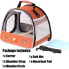 Small Pet Backpack Portable Travel Backpack Side Window Foldable Outdoor Rat Rabbit Parakeet Bird Carrier Bag 4