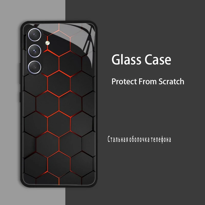 Tempered Glass Shockproof Bumper Case Cover