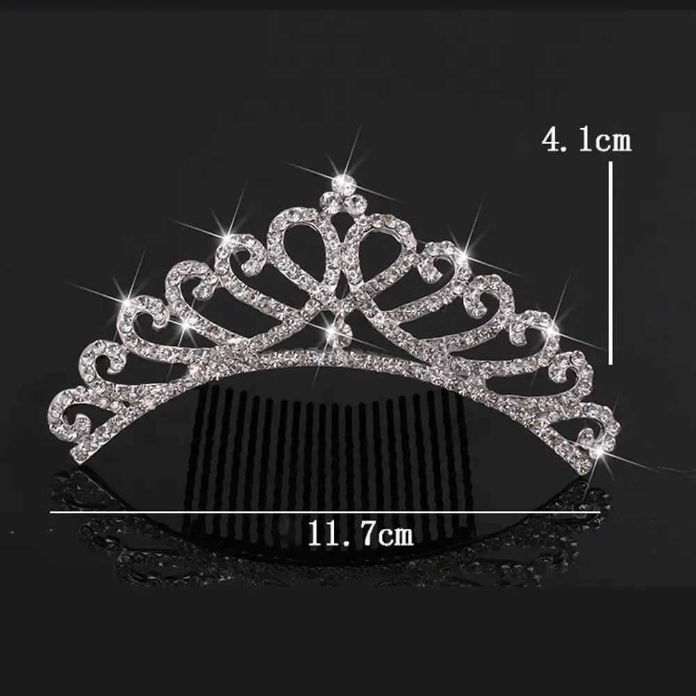 Children Bridal Tiara Headband Crown Sweet Shiny Hair  Styling Accessories Wedding  Jewelry Fashion Accessories Headwear