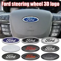 Badge central de volant de voiture, autocollant, accessoires d'intérieur pour Ford F150 Focus Ranger Fiesta Transit Mustang Mondeo 6