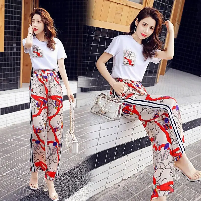 Women Casual Plus Size Clothing Suit 2025 Summer New Fashion