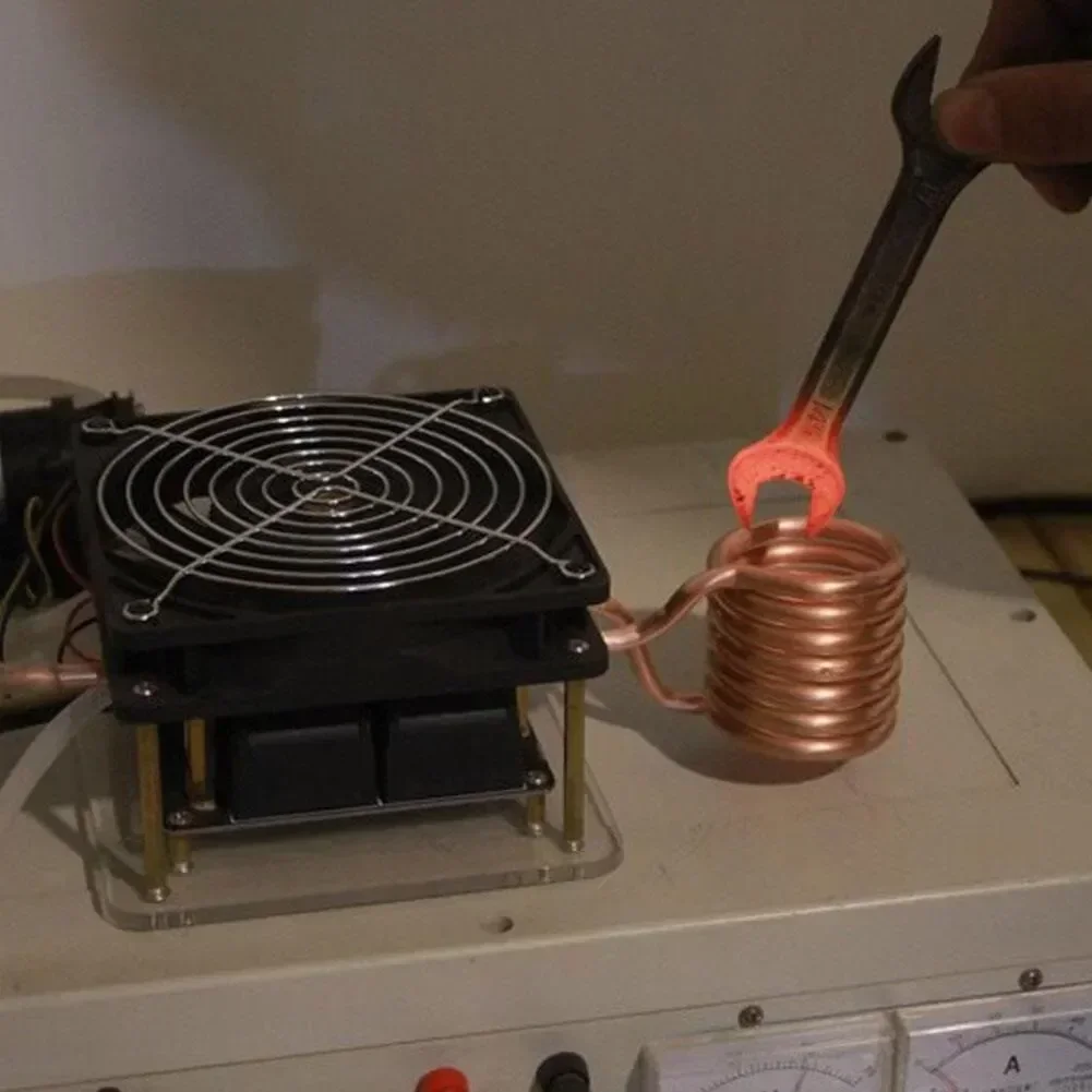 1000w ZVS Induction Heating Plate Board Kit Heater Cooker Coil Tube Diy 100*100*85mm Black Tool Accessories induction heater