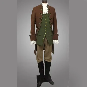 Costume storico 18th century rococò victorian fashion costume da uomo abiti regency Tailcoat Vest pants Set vintage frock