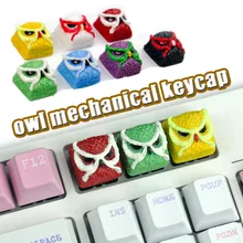 

For Cherry MX Owl Keycaps Mechanical Keyboard Creative Single Cute Personality Gaming Resin Keycaps Customization
