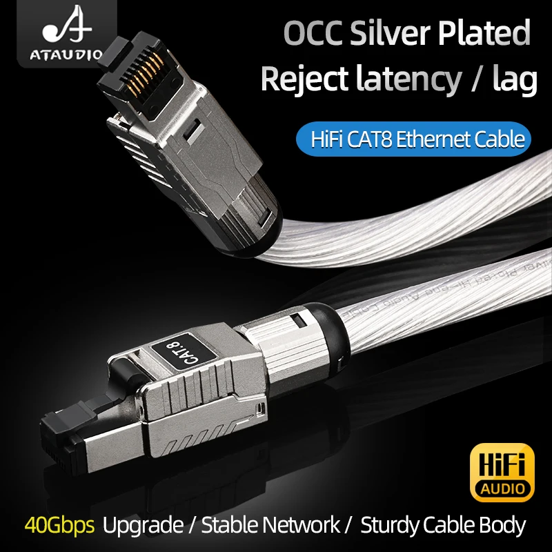 Hi-end-OCC-Silver-Plated-HiFi-Audio-Ethernet-Cable-High-speed-Cat-8 ...