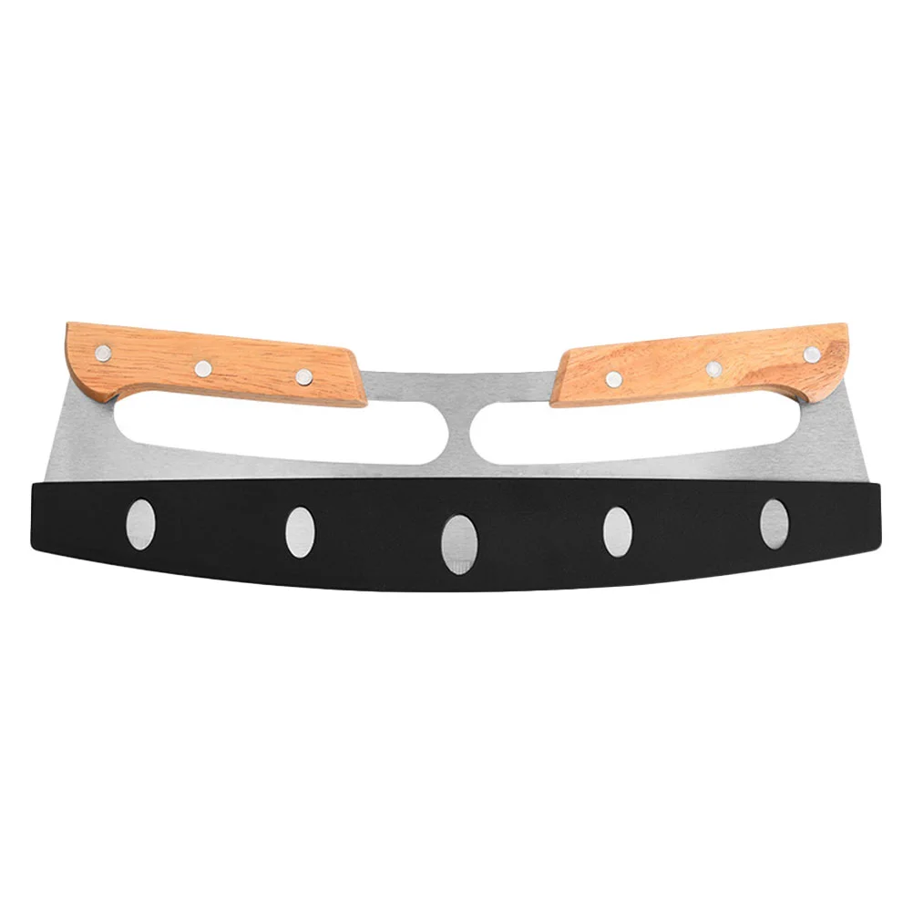 

Two Handle Pizza Semicircle Premium Gummies Bread Slicer Kitchen Gadget Domestic Cutting Tool Stainless Steel