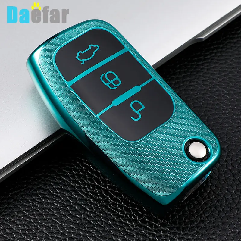 Per Ford Focus 2 3 Mk3 Mk4 Fiesta Mk8 Mk3 Mk7 Puma Mondeo Mk5 Mk4 Explorer Ecosport Kuga C Max Bronco Mustang Car Key Case Cover