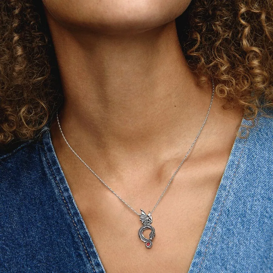 Popular Women's High Quality Jewelry Original Logo Pav é Collar Chain 925 Sterling Silver DIY Jewelry Women's Exquisite Gift