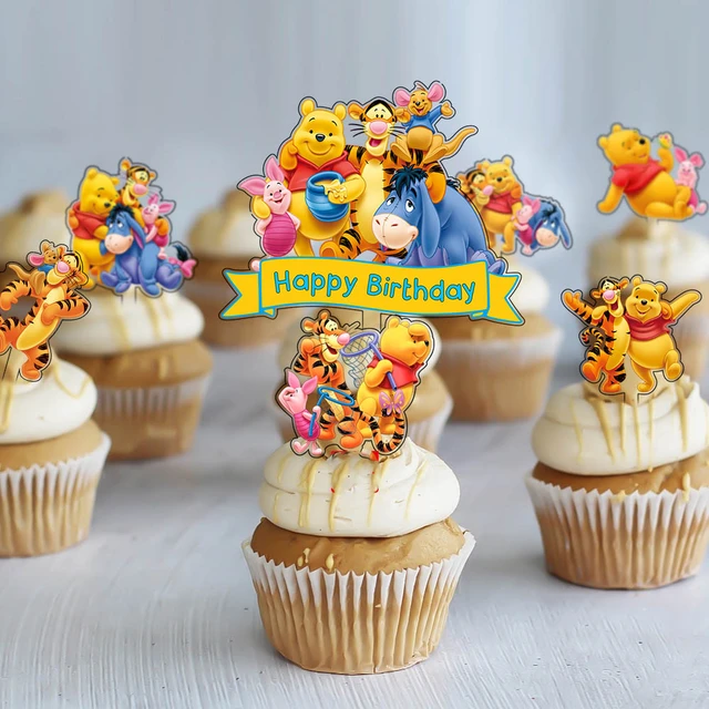 Winnie Pooh Cupcake Toppers  Winnie the pooh cake, Winnie the pooh  friends, Winnie the pooh