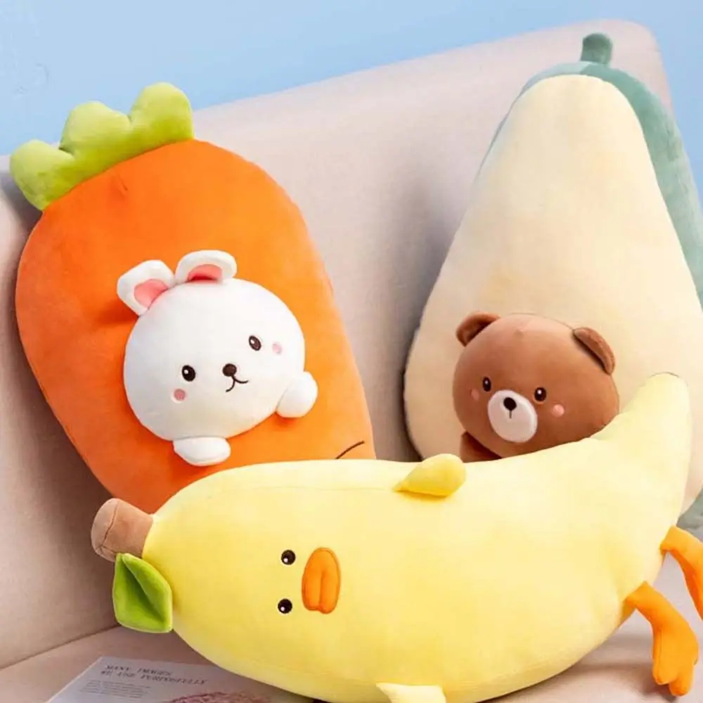 Pig Stuffed Toys Pet Peluche Sofa Decoration Cushion Banana Duck Plush Doll Plush Pillow Avocado Bear Plush Toy Fruit Pillow