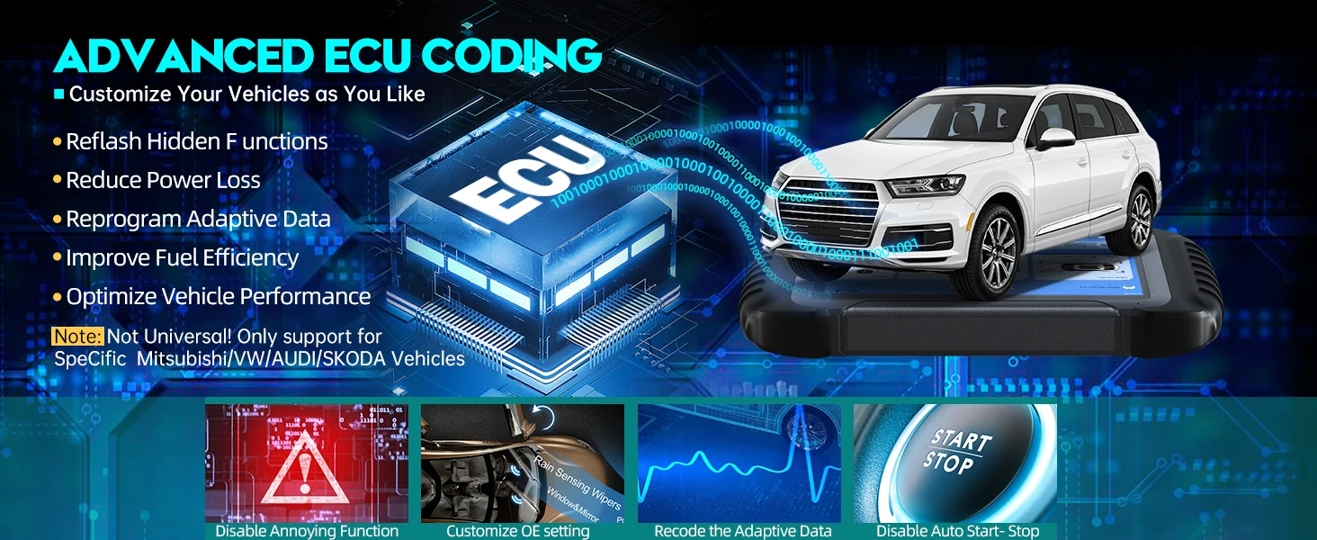 OBD2 Diagnostic Tool XTOOL D8W Bluetooth Diagnostic Tool Automotive Scanner ECU Coding Key Programming