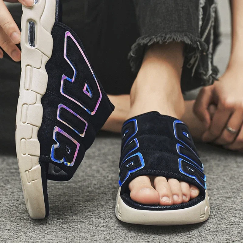 Men's Slippers Air Cushion Design Sandals Summer PVC Soft Non-slip Sports Slippers Flip Flops Sandalias Hombre