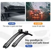 For VW Passat B6 2006-2010 Wiper Front Wiper Blades 2 pcs HD Quiet Durable Automotive Wiper Windshield Accessories 24''+19'' 4