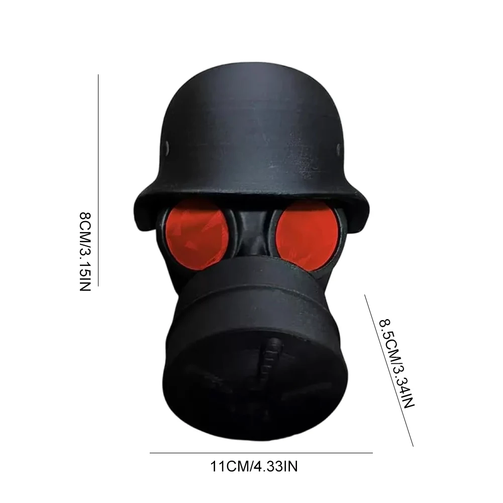 Trailer Hitch Cover Helmet Gas Mask Design Car Dust Plug