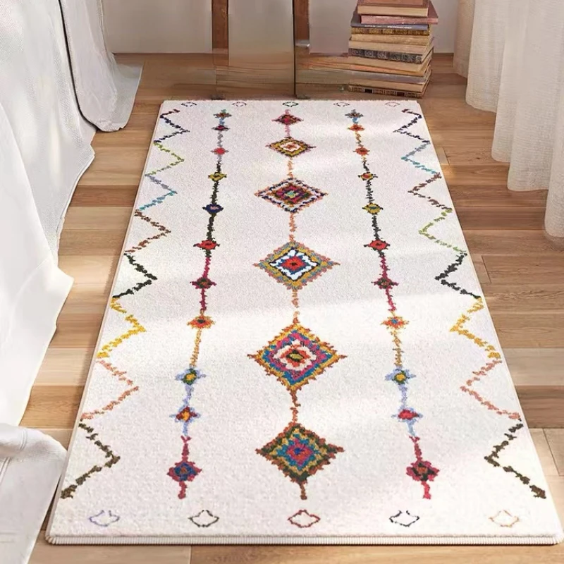 

Retro Ethnic Style Bedroom Bedside Plush Carpet Moroccan Living Room Decor Carpets Persian Cloakroom Hallway Soft Non-slip Rug