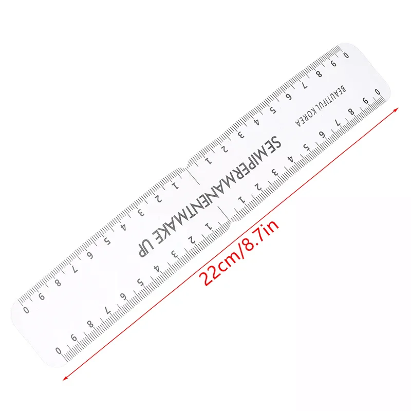 1/5Pcs Reusable Eyebrow Guide Ruler - Universal Semi-Permanent Makeup Stencil Template Measure Tool For Brow Grooming Styling