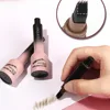 Wild Eyebrow Pencil Square Angled Brush Velvet 3D Brow Dye Cream Hairline Anti-smudge Waterproof Multifunction Eyebrow Tint Pen 1