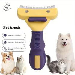 Ultimate Pet Grooming Tool - Deshedding & Hair Removal Brush - 10cm