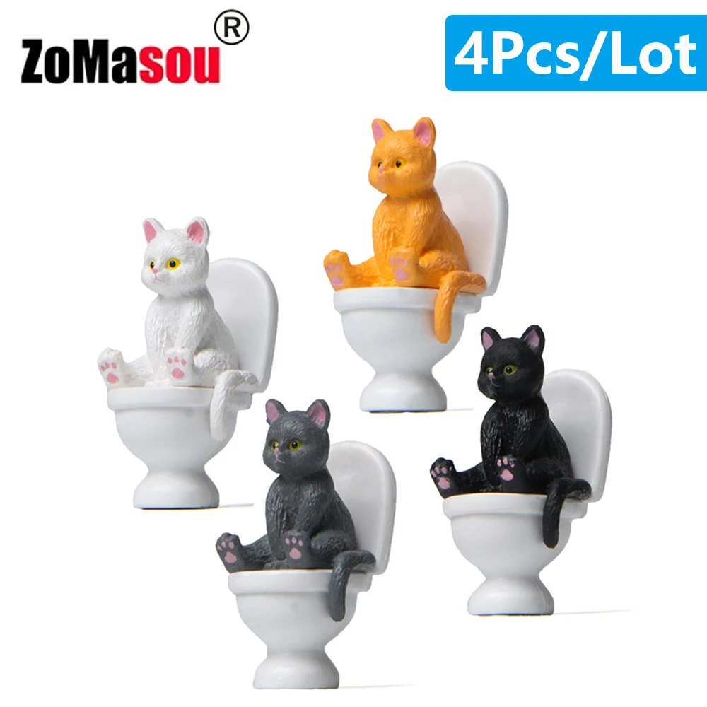 Kawaii Cat Figurines - Miniature Fairy Garden Ornaments