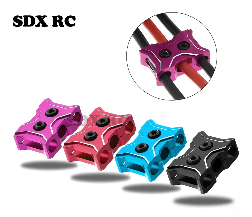 금속 ESC 모터 케이블 관리자 와이어 고정 클램프 버클, 얽힘 방지 라인 클립 도구, RC 모델 자동차 보트 드론용 