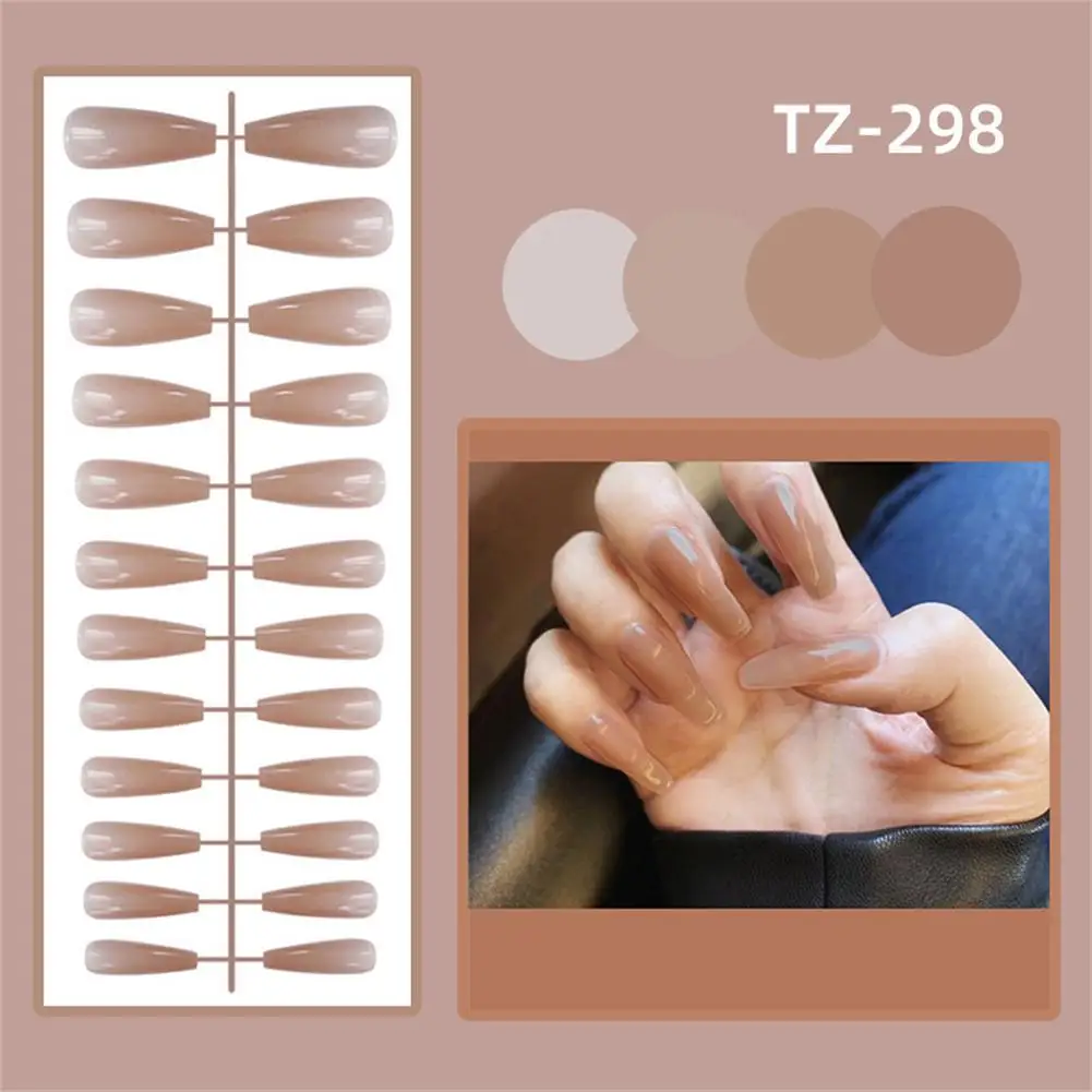 thumbnail image 3 of 24 piezas de pegatinas de gelatina trapezoidales brillantes de ballet largas de color sólido, fáciles de terminar, reutilizables, para quitar y usar en uñas Y1X2, 3 of 6