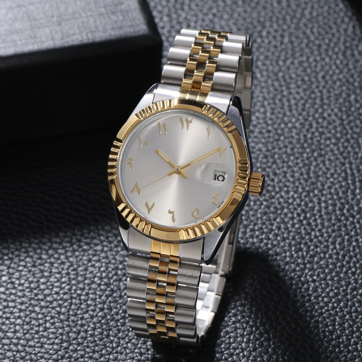 Mechanical Watch Arabic Unisex Steel Watchband Waterproof