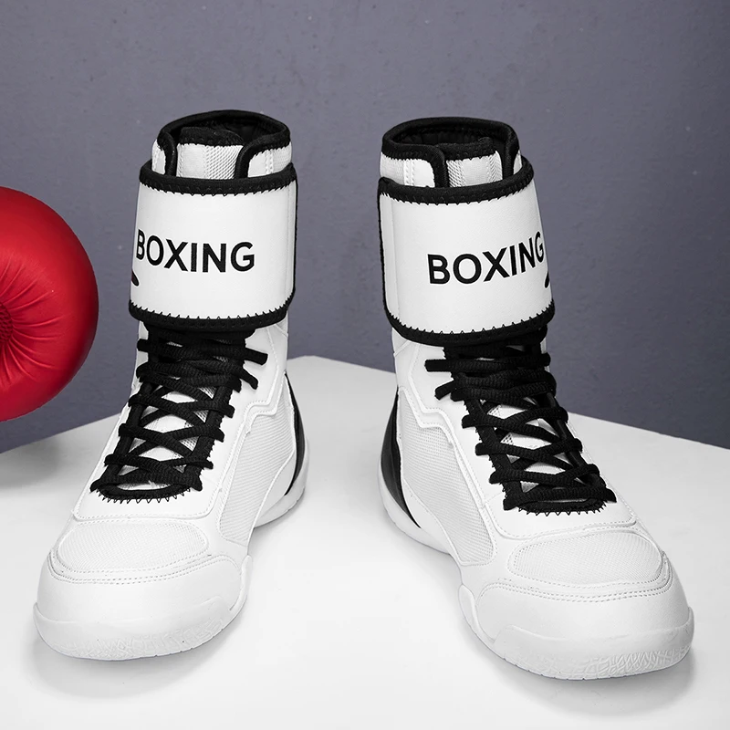 Men's and Women's Competition Training Wrestling Shoes Lightweight Breathable Sports Shoes Non-slip Wear-resistant Boxing