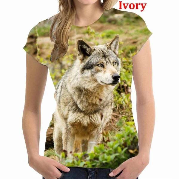 Amazon Magliette Con I Lupi Maglietta Stampata Lupo 3D Di Nuova