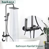 Modern Bathroom Piano Shower Set 4 Functions Rainfall Shower Head Bathtub Faucet Shower System Set 1