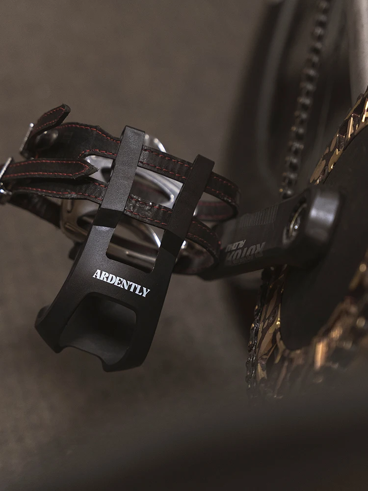 Leidenschaft lich 2 Stück Fahrrad pedal Zehen clips Fixed gear Track Fahrrad pedal Schuhe Gehäuse halter mit Schrauben Fixie Abdeckung Fahrrad zubehör – Detail 4