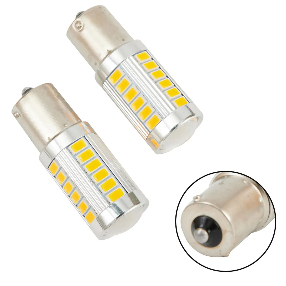 

1156 LED Light Bulbs 52 X 19mm DC 12V High Power LED Turn Signal Yellow Durable High Quality Brand New Hot Sale