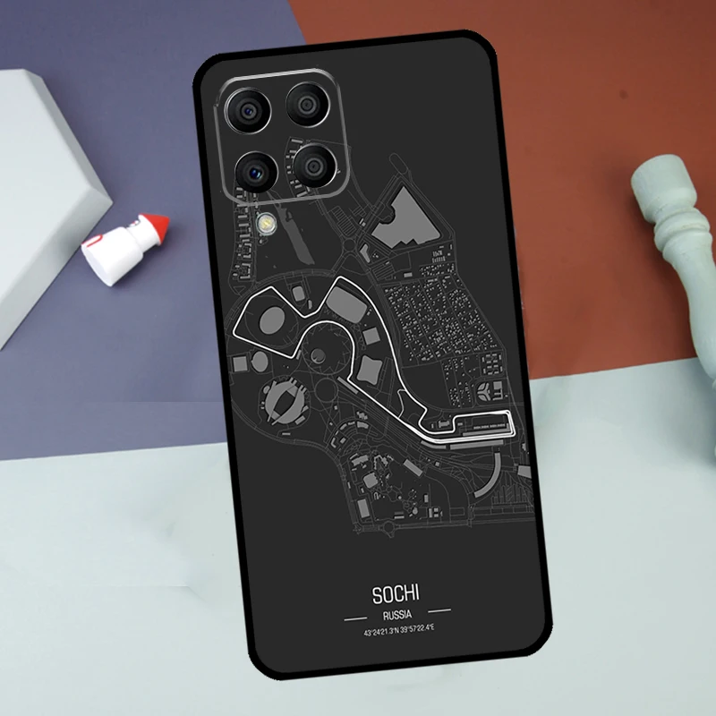 F1 Race Circuit Design Phone Case