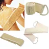 Exfoliating Loofah Back Scrubber For Shower Natural Long Handle Loofah Back Strap Washer Sponge Spa Body Skin Brush CleaningTool 1