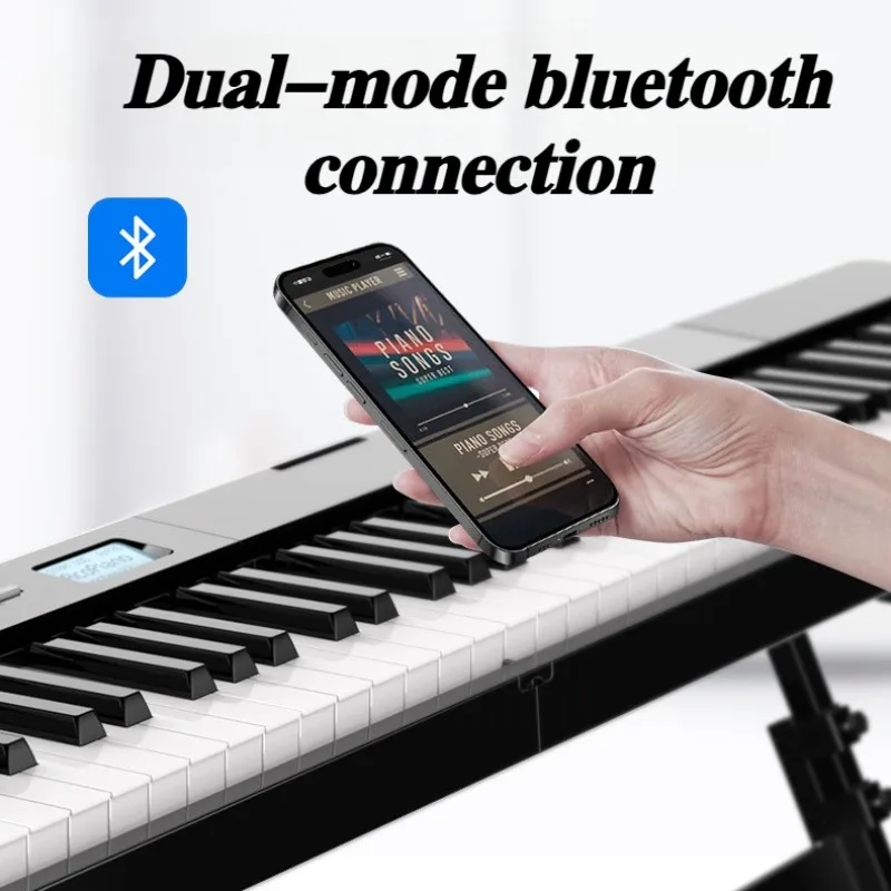 88 Key Folding Electronic Piano Midi Controller Real Adult Electronic Organ Musical Keyboard Professional Performance