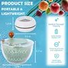 Fruit and Vegetable Washing Machine, Fruit and Vegetable Cleaner,Salad Spinner large INCLUDED,Veggie and Produce Washer,Purifier 2