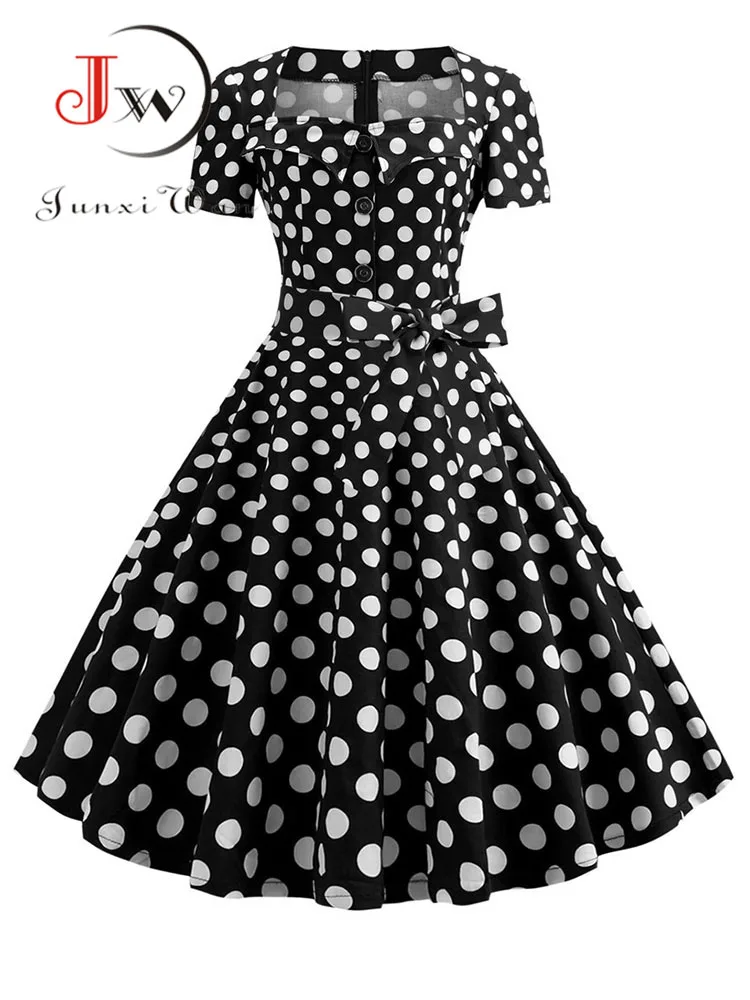 Summer Dress Elegant Retro Vintage 50s 