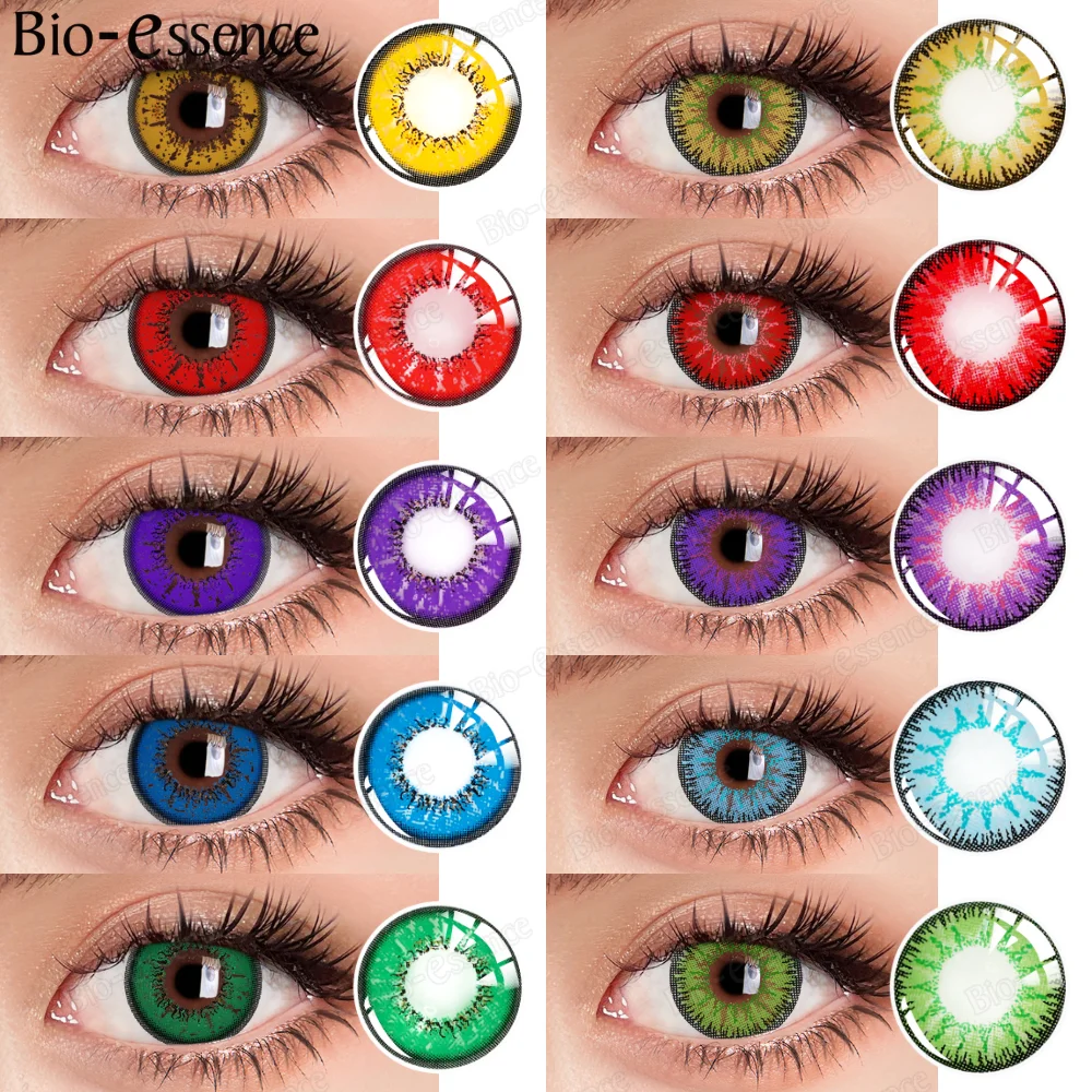 Bio-essence Halloween Lenses Cosplay Contact Lenses Halloween Color Contact Lenses for Eyes Anime Lenses Anime Accessories