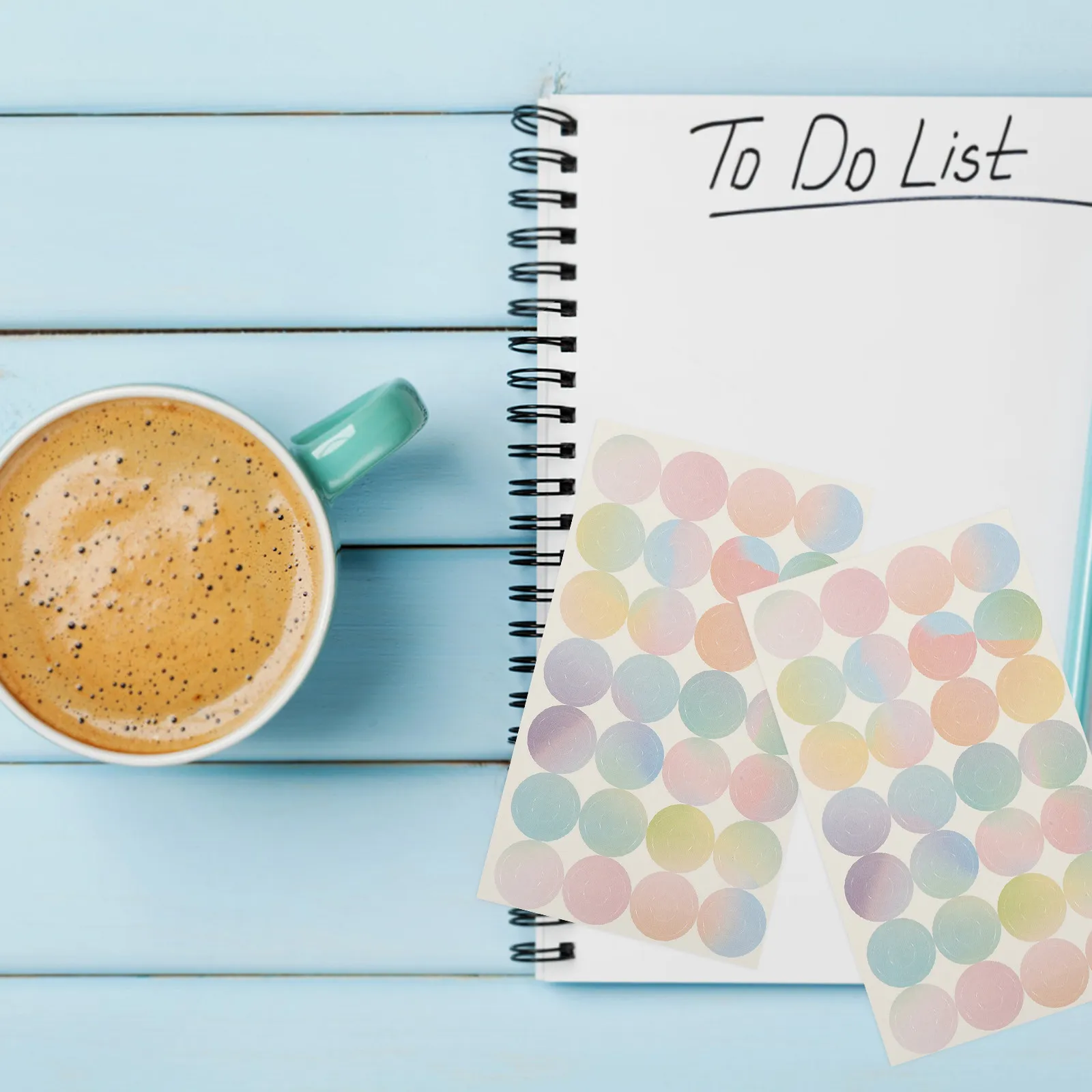 16매 강력 접착식 홀펀치 보강 스티커 (루즈리프 종이 바인더 수리용 홀펀치 보강)