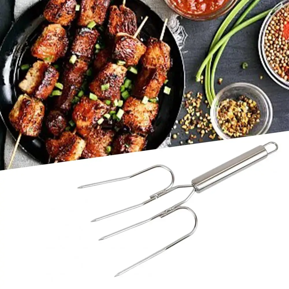 Practical Turkey Claw Fork Effortless Turkey Lifter Claw Sharp Prongs Strong Grip Roast Ham Skewers Lifter Fork