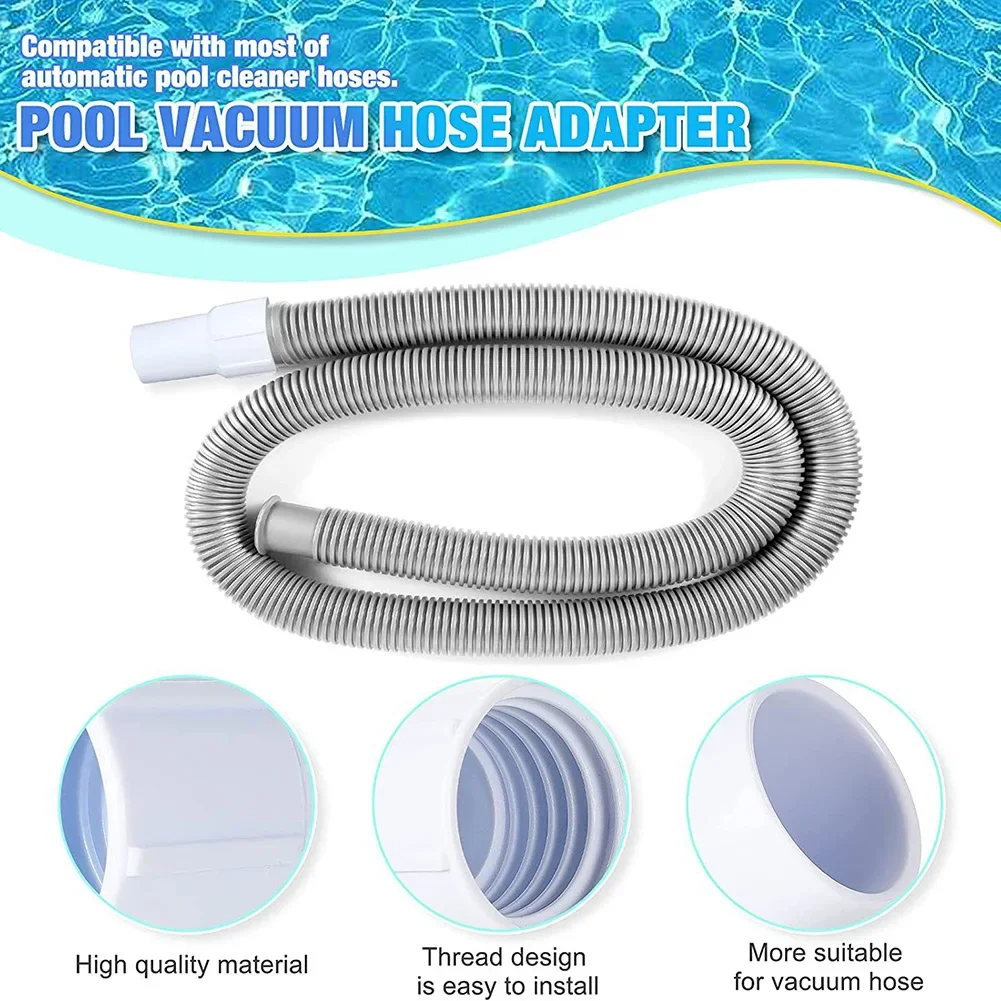 Connettori Per Tubo Piscina 38 Mm – 2 Pezzi, Manicotto Sinistro – Per Aspirazione E Pulizia Automatica