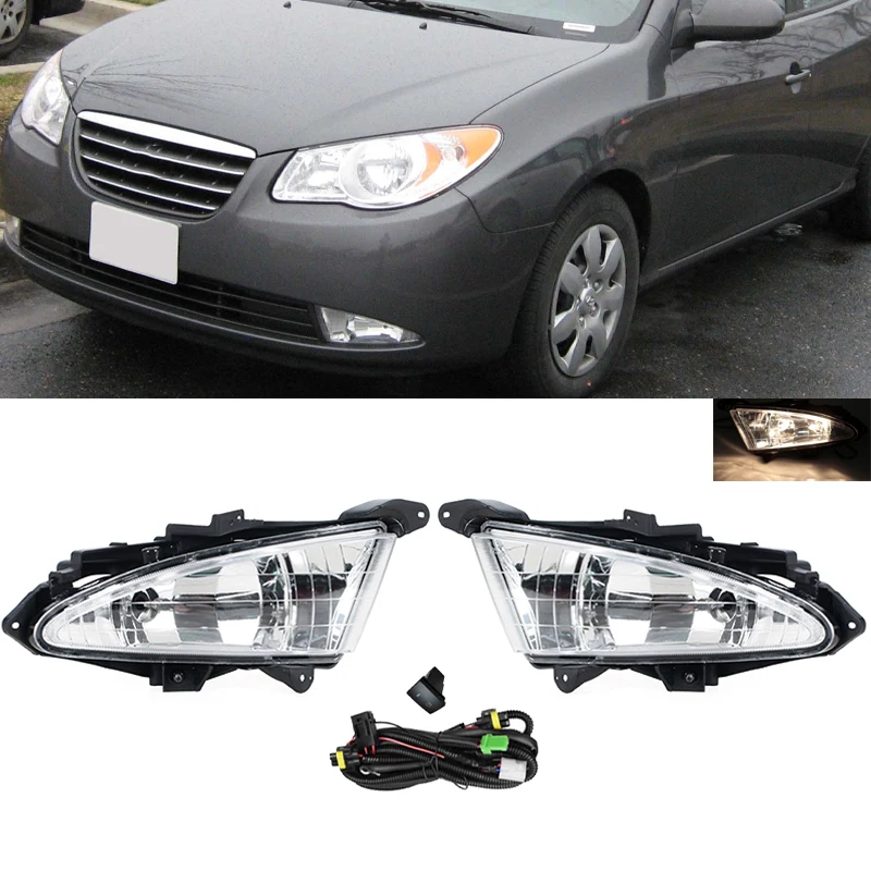 Headlight Light Lamp For Hyundai Elantra DRL Car Front Fog Light Driving Lamps Assembly w881 27W Bulbs 922022H000
