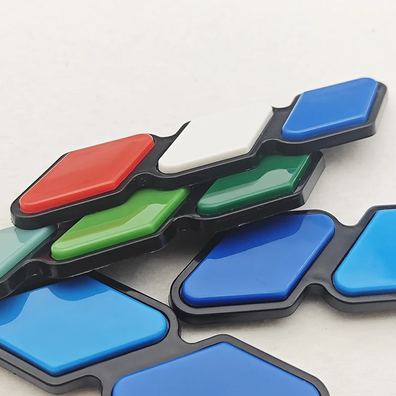 3색 그릴 배지 트라이 컬러 엠블럼 토요타 타코마 툰드라 4러너 하이랜더 라브4 에어 인렛 그릴 자동차 액세서리