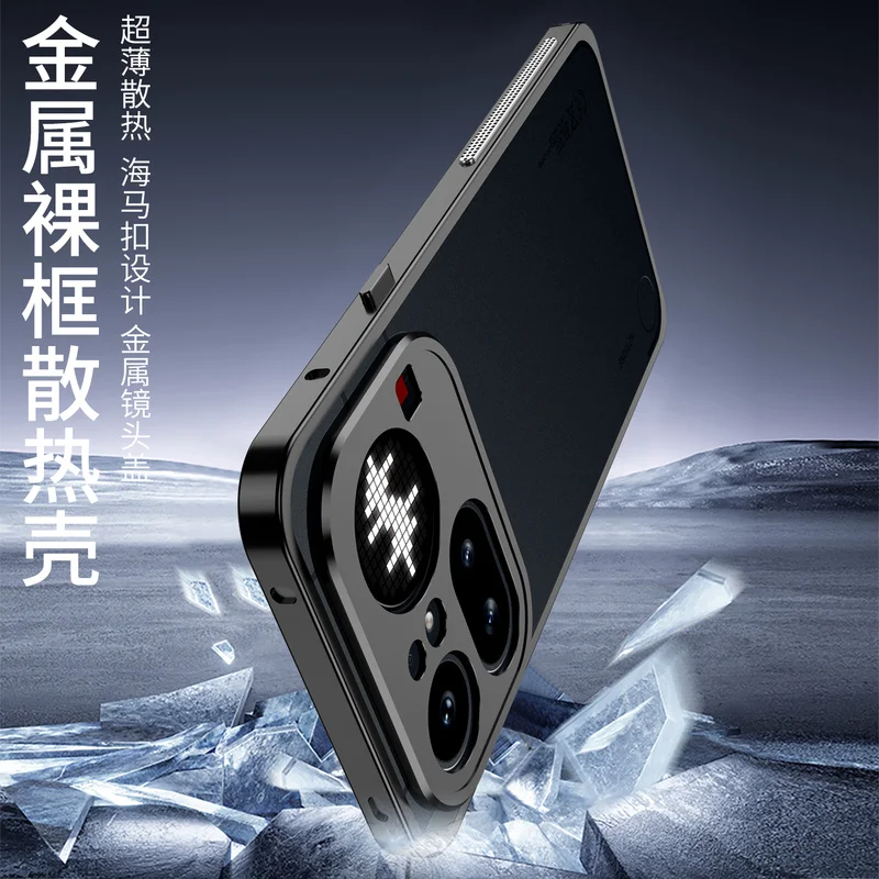 Sleek Aluminum Alloy Shockproof Phone Case with One-Click Lock Mechanism