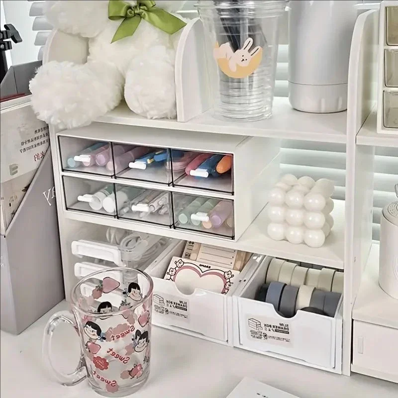 Stationery Organizer Double-Layer Stationery Organizer Office Desk Accessories Organizers Storage Desktop School Supplies
