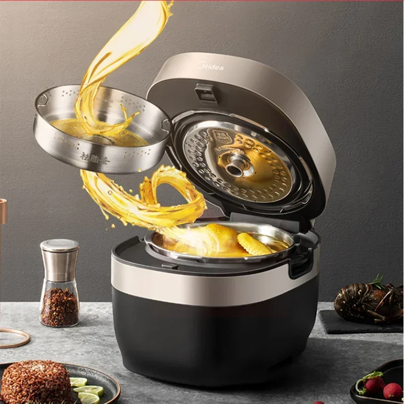 Midea Pressure Cooker Low-fat Series Rice Cooker Electric Pressure 5 Liter Dual Steel Inner Pot IH Heating Multicooker