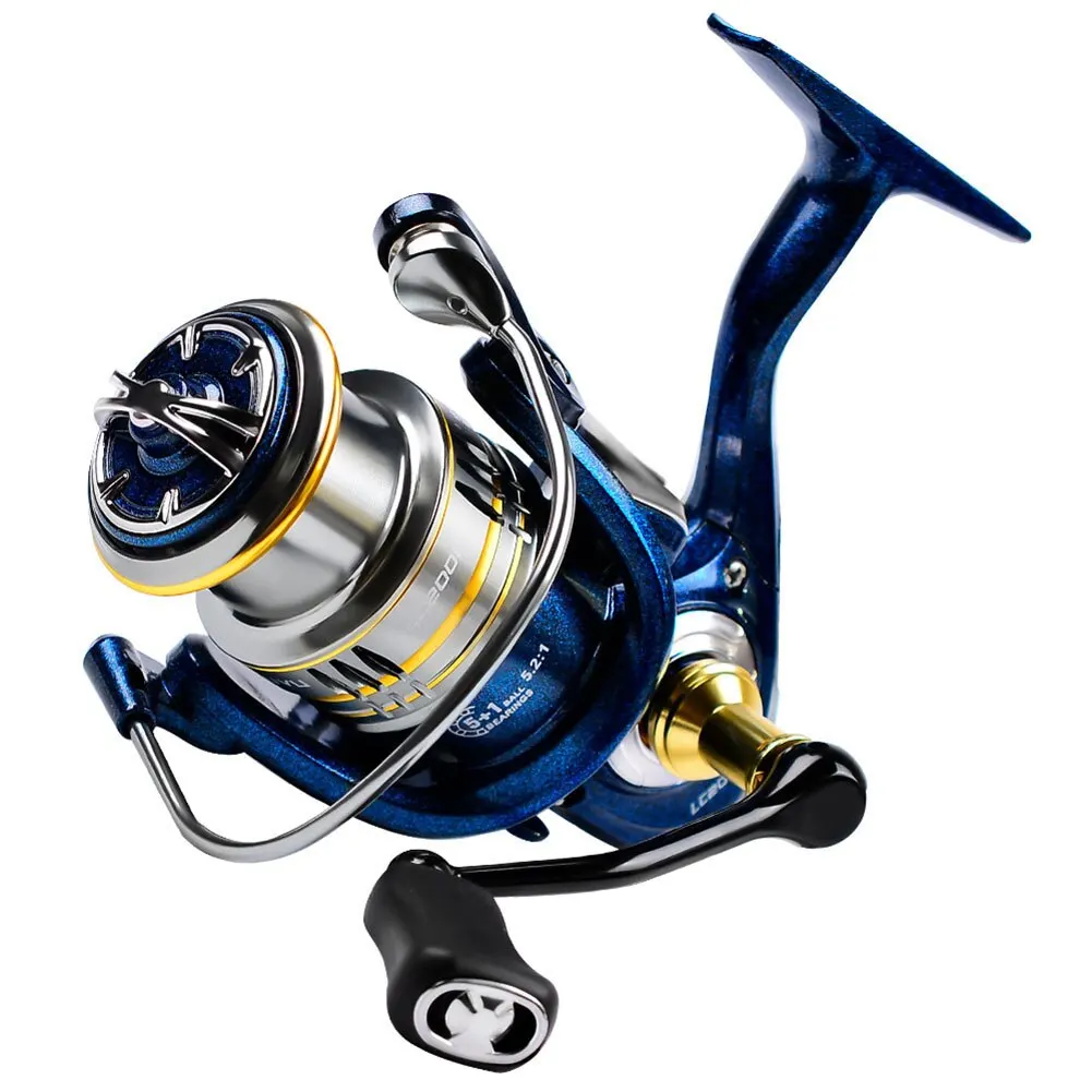 

Fishing Reel Left And Right Interchangeable 5KG Drag Max 5.2:1 Gear Ratio Spinning Reel For Bass Fishing LC2000/2500