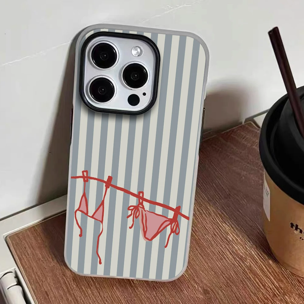 Vibrant Candy Colors Striped Phone Case Cover